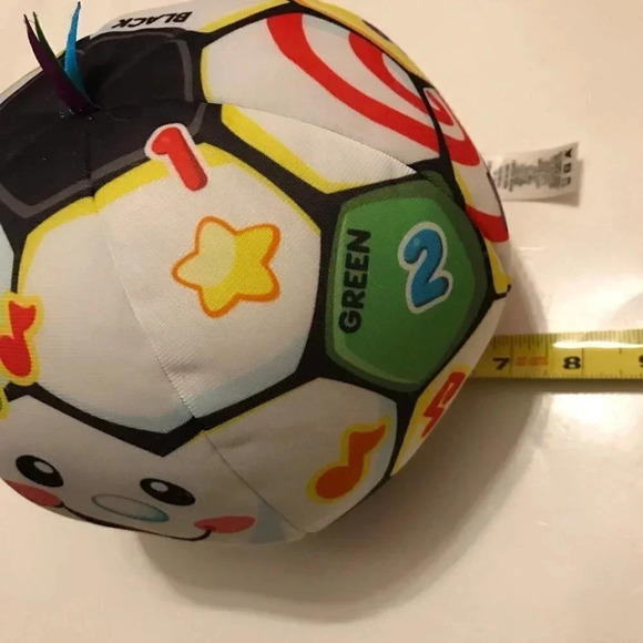 Fisher-Price Laugh & Learn Singin' Soccer Ball 8" Baby Plush Toy 2013 Working - Picture 5 of 11